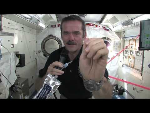 How do astronauts wash their hands in space?