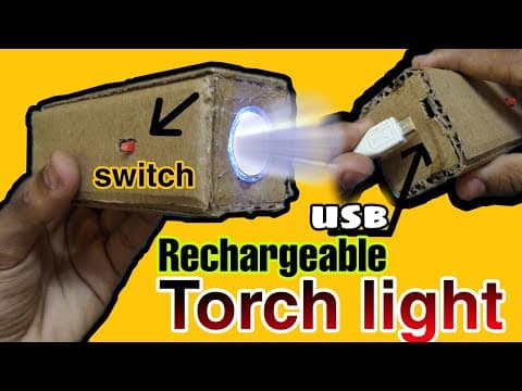How to make a mini rechargeable torch light - in telugu