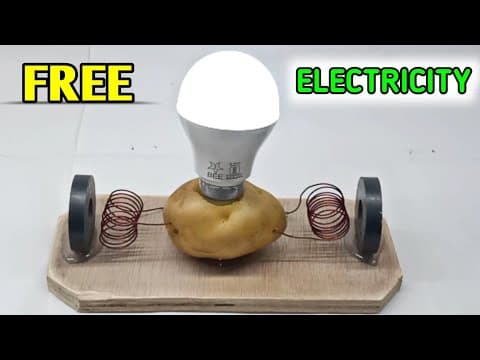 How to make free electricity at home with magnets