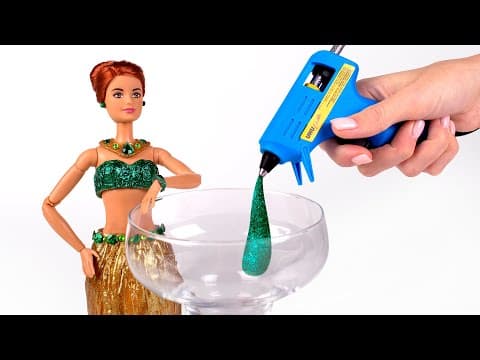 How to make a doll outfit from hot glue