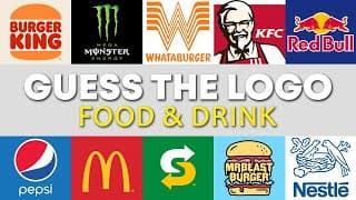 Guess The Food & Drink Logo in 3 Seconds | 100 Famous Logos | Logo Quiz