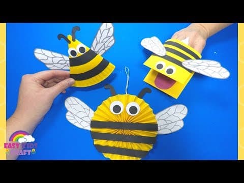 Paper Crafts for Kids | How to Make a Paper Bee