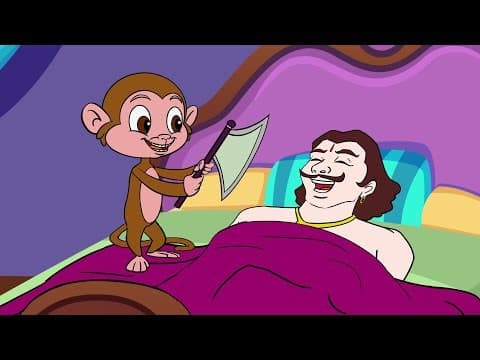 The King and the Foolish Monkey | Moral Stories for Kids | English Cartoon | Nirnay Kidz
