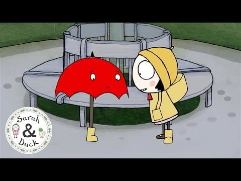 Umbrella and the Rain - Quacky Flappy Clips - Sarah and Duck