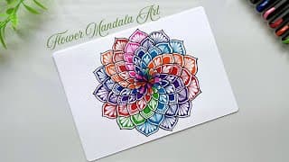 Easy Way to Draw Mandala Colourful Mandala Art for Beginners