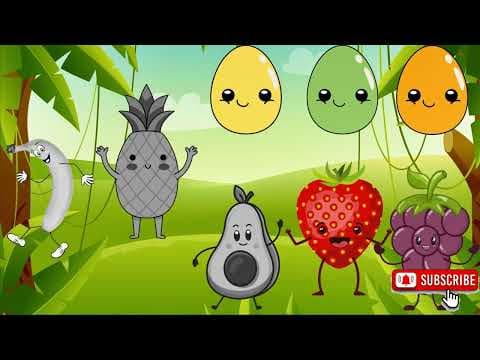 The Colors Song | Yes Yes Fruits Song | Learn the Fruits and the Colors | Nursery Rhymes