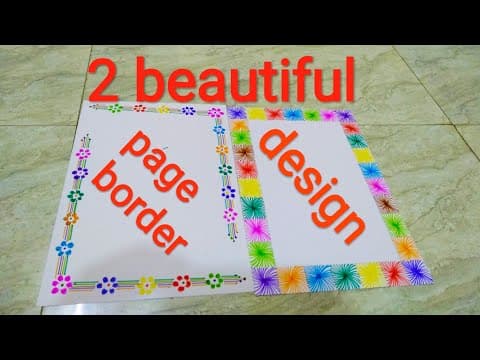 Border design for project - assignment front page design - new border design