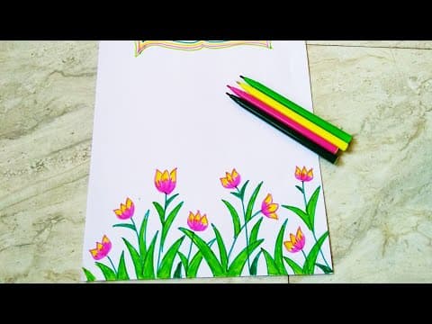 Front page design - assignment design - simple border design