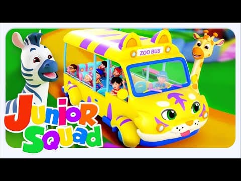 Wheels on the Bus Going to the Zoo, Nursery Rhymes & Songs for Kids