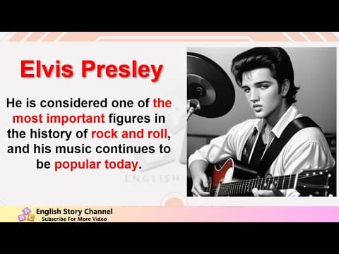 English story Youtube Elvis Presley, English short stories.