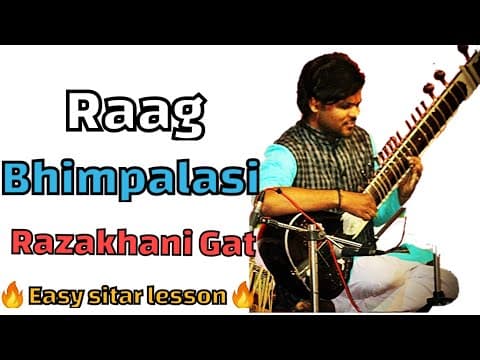 Learn Raag Bhimpalasi |Razakhani Gat | Sitar Tutorial