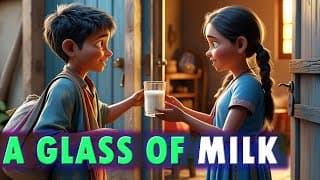 A Glass of Milk - Moral Story for Kids | A Heart warming Story of Kindness!