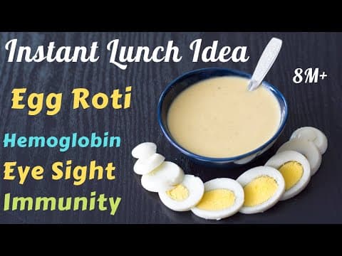Egg Roti Baby Food | Instant Food Idea for 8M+ Babies | Breakfast or Lunch Anda-Roti Recipe