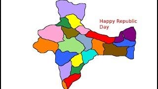 Draw Map of India in Tux paint ( for Republic Day )