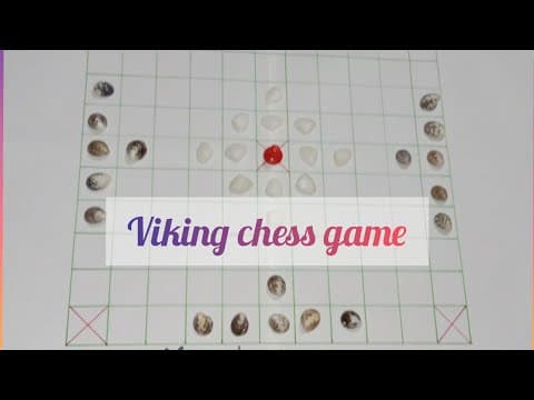 Viking chess game || Hnefatafl board game || strategy game