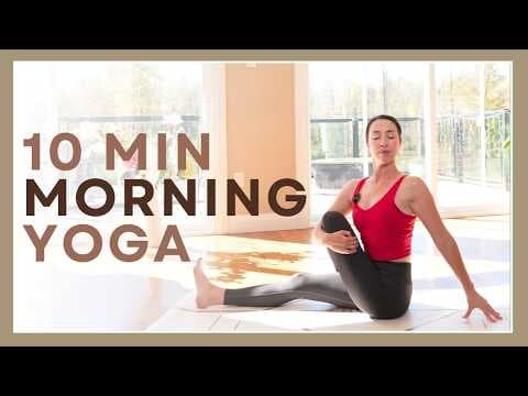 10 min Morning Yoga - Gentle Beginner Yoga