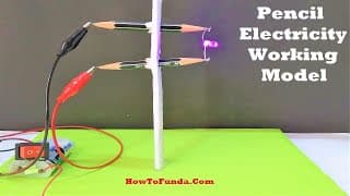 pencil electricity working model for science fair project (conductivity)