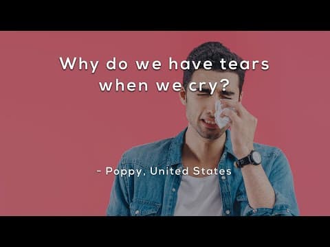Why do we have tears when we cry