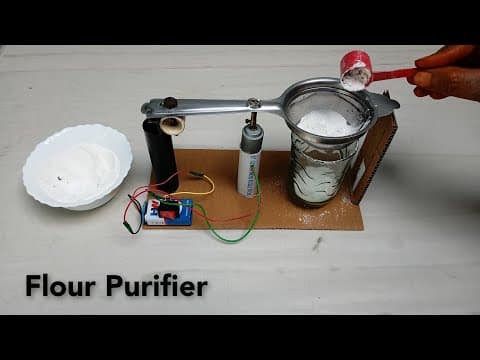 How To Make A Flour Purifier || Homemade Flour Filtering Machine