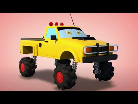 Monster Truck, Formation And Uses, Animated Car Cartoon, Cars And Trucks for kids