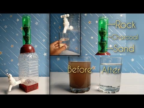 Homemade Water Filter| How To Make Water Purifier At Home|Science Project