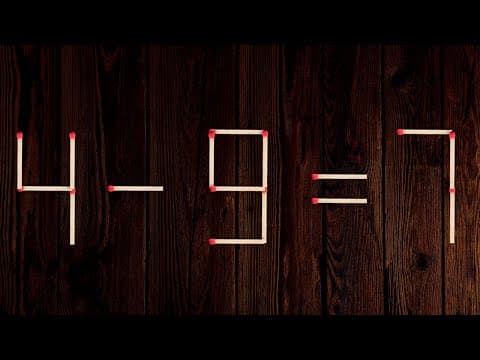 move only 1 stick to make the equation correct #puzzle #matchstick #math #puzzlegames #mathtricks