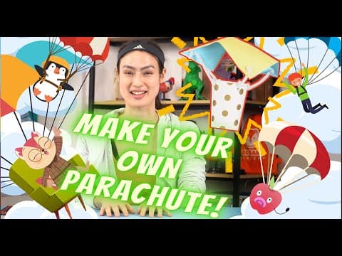 Physics | Force & Motion | DIY a Parachute! | Air Resistance & Gravity | Science Experiment for Kids