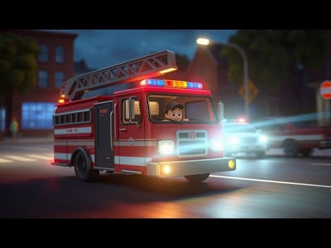 The Wheels on the Fire Truck spin | Kids song | Nursery rhymes