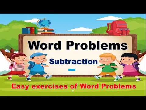 Word Problems of Subtraction | Problem Sums of Subtraction for Kids | problem sums for STD 1