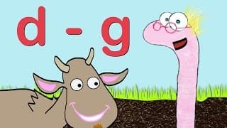Learn Words D - G with the Word Worm | Toddler Fun Learning