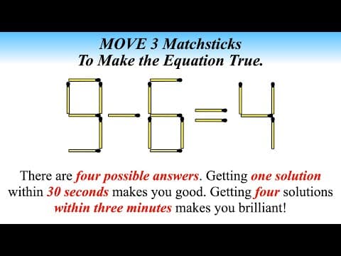 Can you solve this matchstick puzzle ?