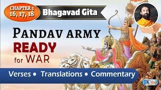 Bhagavad Gita Shlokas Meaning 1.16 17 18 | Mahabharata war (English)
