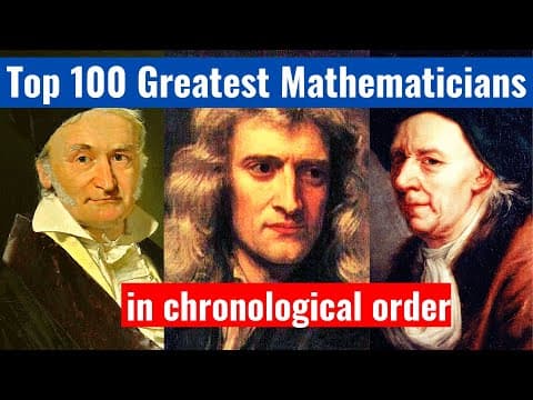 Top 100 Greatest Mathematicians to Ever Live