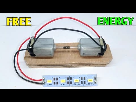 free energy with 2 dc motors