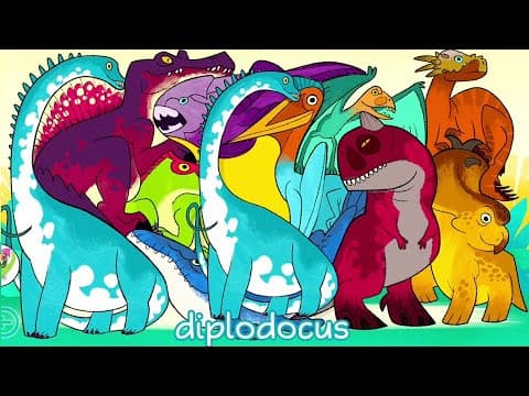 Diplodocus Dinosaur - Let's learn about names & Sound of Dino