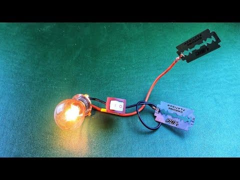 Free Energy Experiment Using Blades with Light Bulb