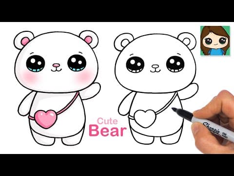 How to Draw a Cute Bear | Polar Bear - YouTube