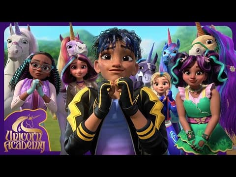 Pretty Cool Theme for a Unicorn Party | Unicorn Academy 🦄 | Cartoons for Kids #party #unicorn