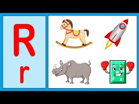 Phonics letter - phonics letter r - learning alphabet r - abc flashcards