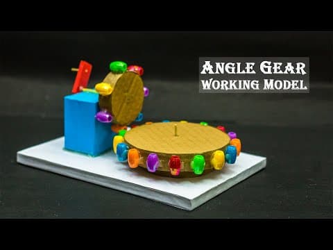 Science Projects | Angle Gear Working Model