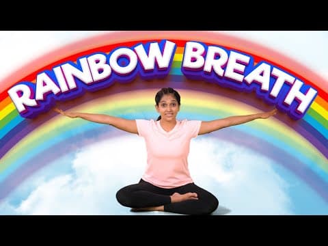 Rainbow Breathing Exercise for Kids | Yoga for Kids | Yoga Guppy with Rashmi Ramesh