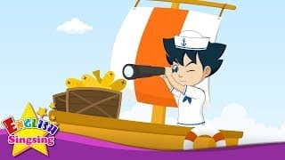 A Sailor Went to Sea - English cartoon - Nursery Rhyme video - English Kids song with lyrics