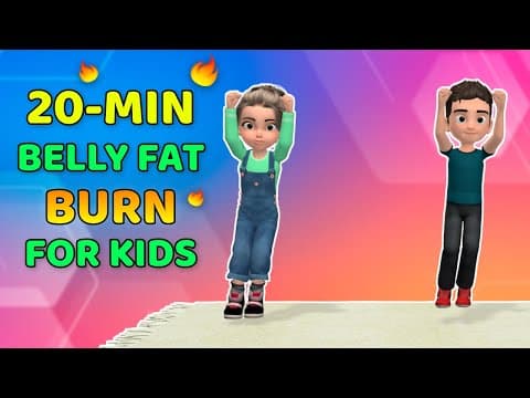 20-MINUTE BELLY FAT BURN - EXERCISE FOR KIDS