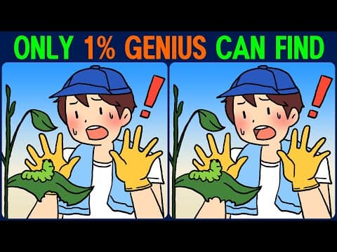 【Find the Difference】 For your smart brain! Find the difference in 90 seconds!