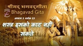 शस्त्र इसको काट नहीं सकते | भगवद गीता: अध्याय 2 श्लोक 23