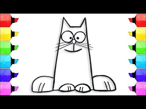 Quirky Cat Art: Drawing, Painting & Coloring for Kids | Learn Basics & Boost Creativity