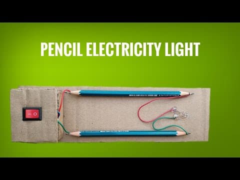 How To Make A Pencil Electricity Light||Homemade Emergency Light||Pencil Life Hacks