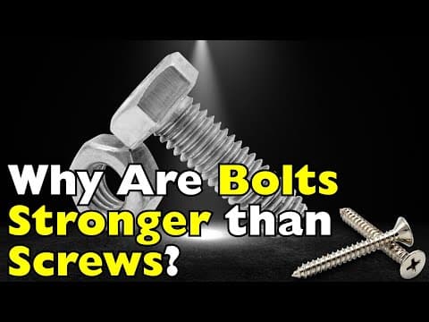 Bolts vs. Screws: The Core Mechanical Difference (1210)