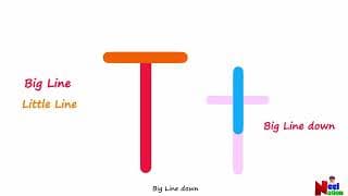 Writing the letter T|Alphabet writing|Writing letter for Kids