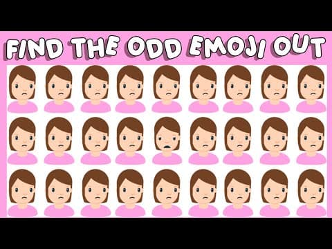 HOW GOOD ARE YOUR EYES #35 | Find The Odd Emoji Out | Emoji Puzzle Quiz